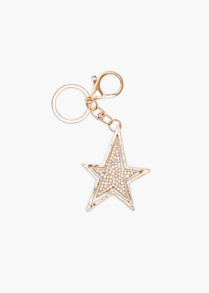 Star Bag Charm, GOLD, hi-res
