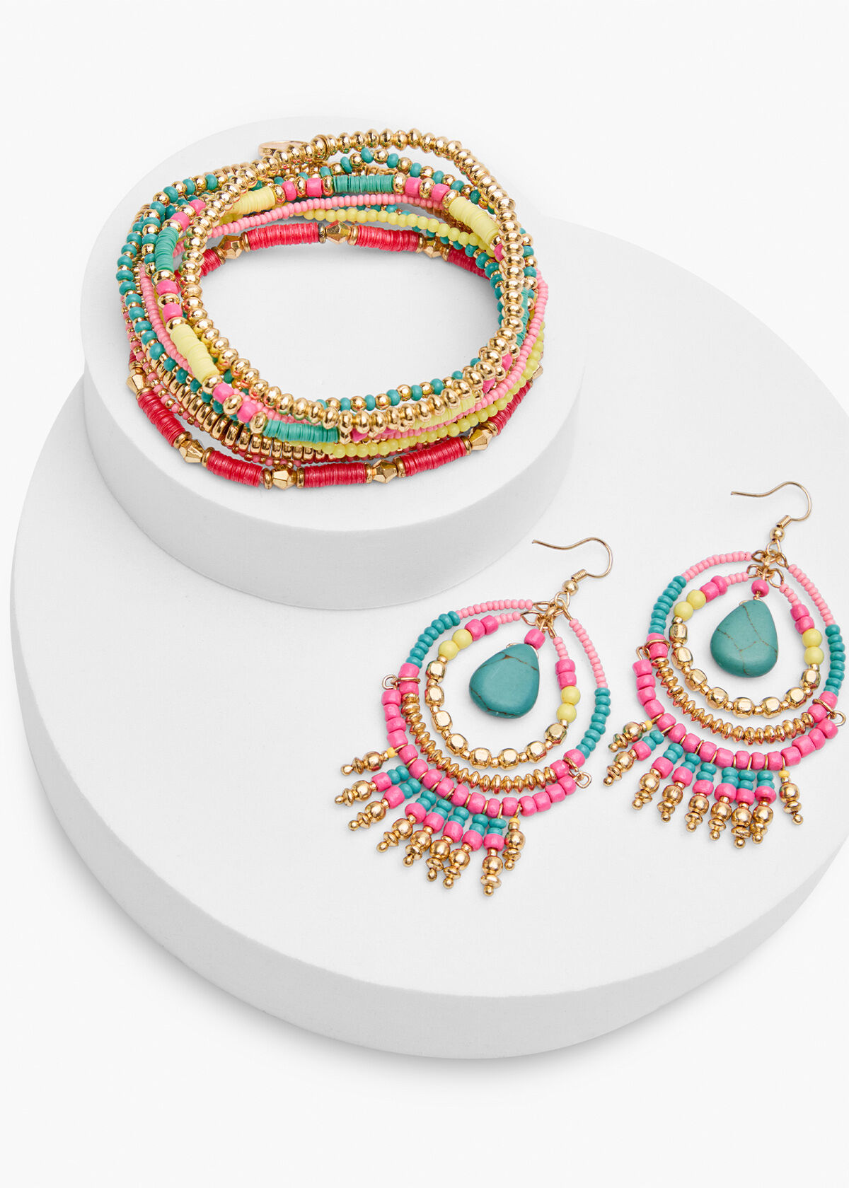 Hoop earrings colourful hotsell