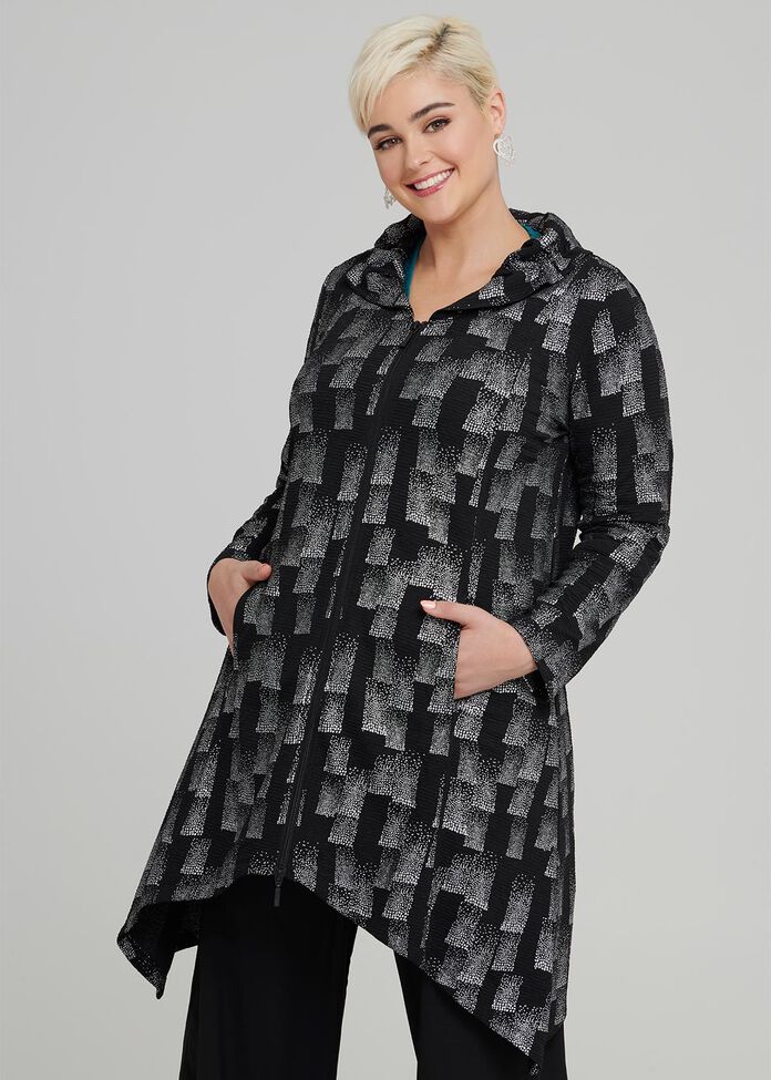 Shop Plus Size Verve Shimmer Jacket in Black | Taking Shape AU