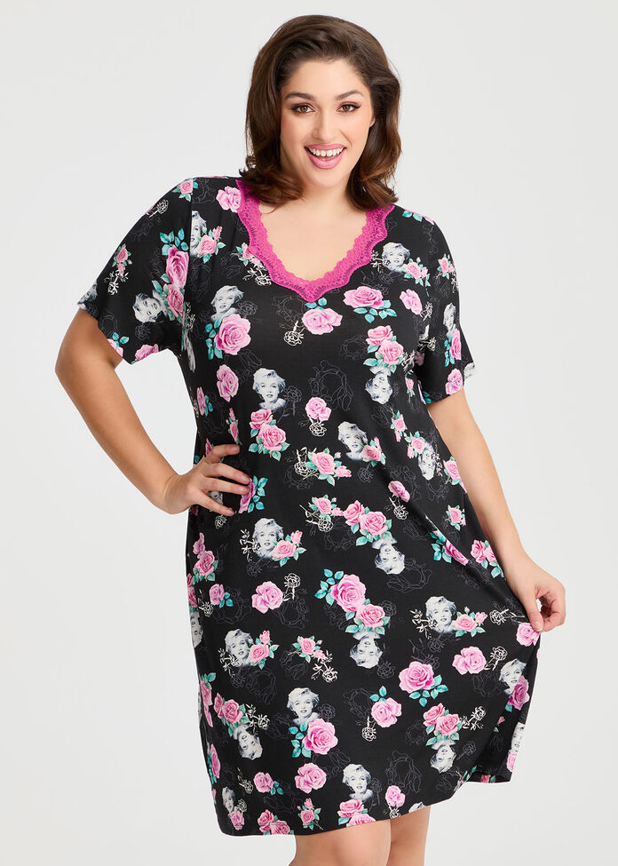 Marilyn Rose Nightie, , hi-res