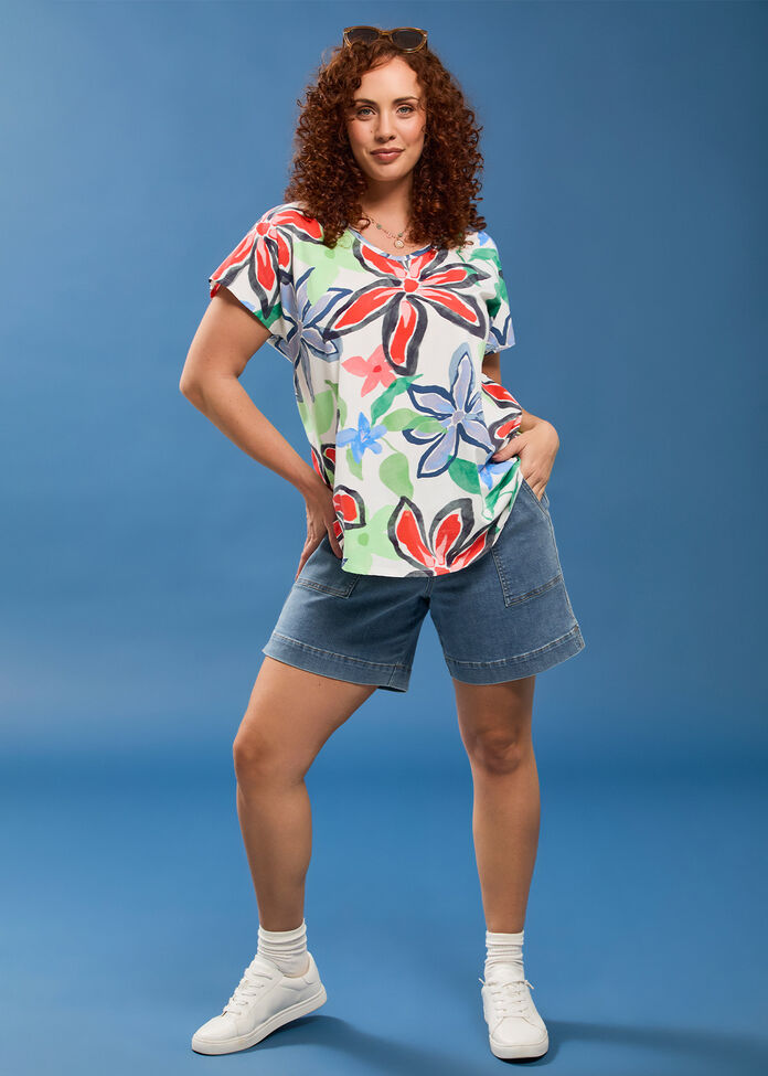 Cool Jade Classic Denim Short, , hi-res