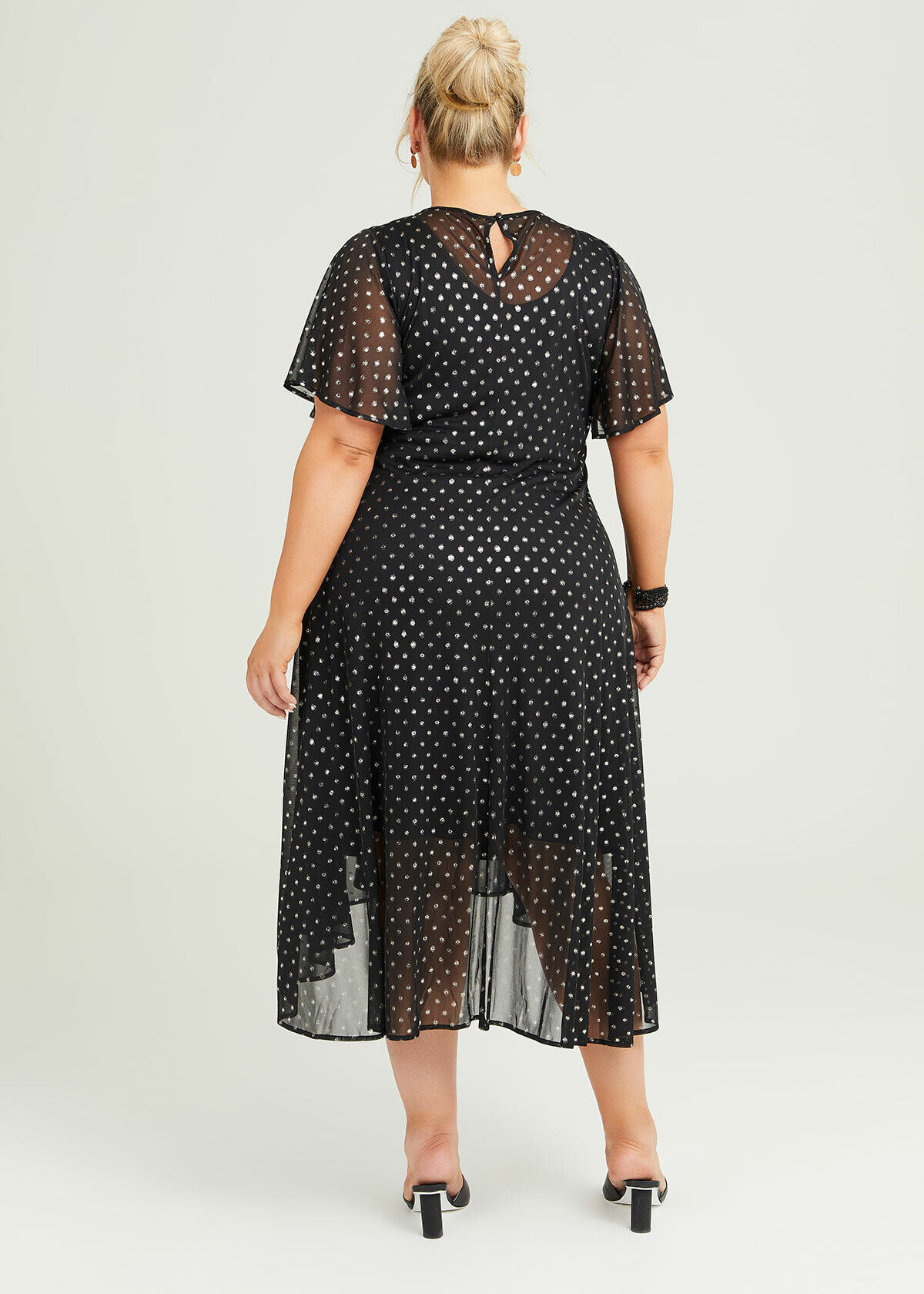 Shop Plus Size Moondrop Maxi Evening Dress in Black Taking Shape AU