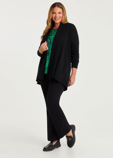 Plus Size Bootleg Natural Ponte Pant
