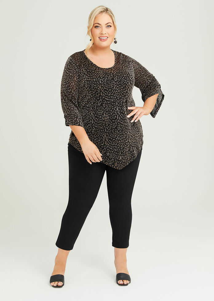 Emma Gold Bell Sleeve Tunic, , hi-res