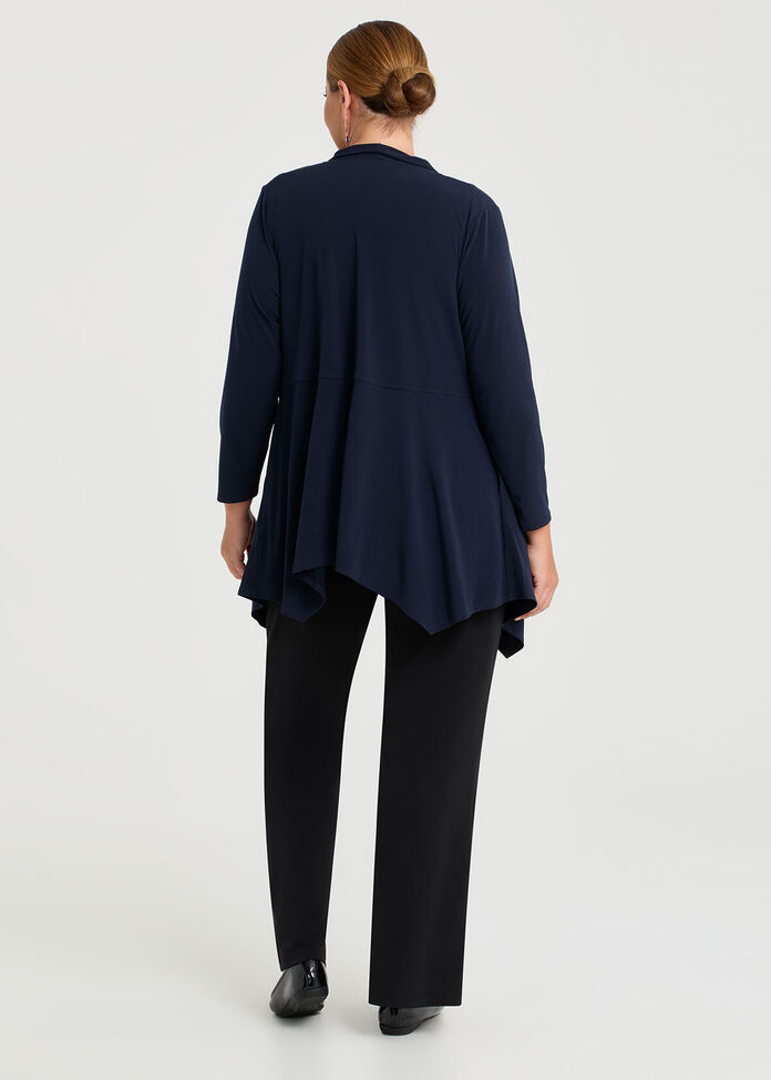Shop Plus Size Luna Drape Cardigan, Blue | Taking Shape NZ
