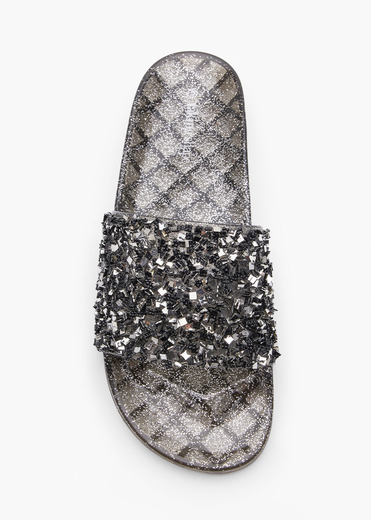 Sparkly black hotsell slides