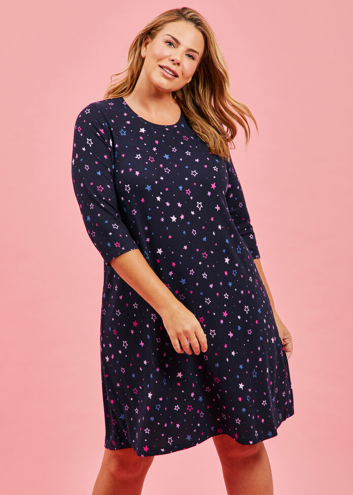 Lounge Starry Night Nightie, , hi-res