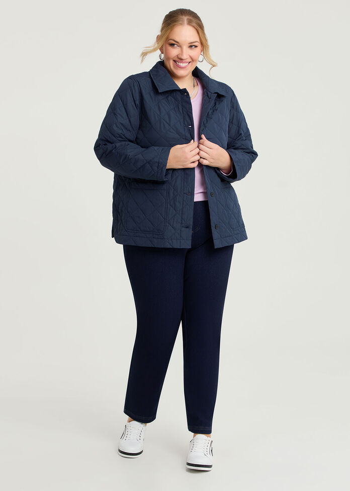 Casual Quilted Jacket, , hi-res