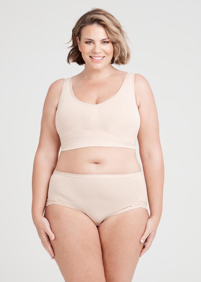 Bamboo Seamless Bra, , hi-res