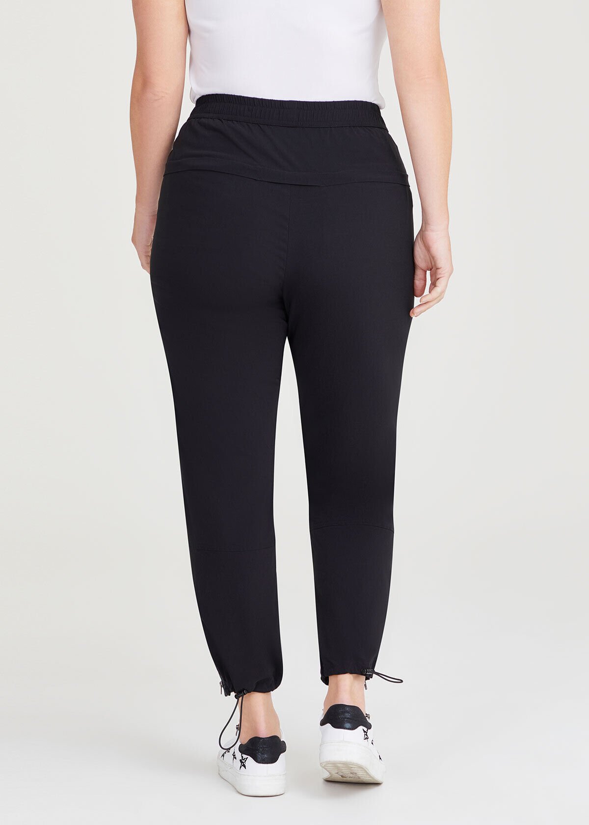 Shop Plus Size Castaway Zip Detail Pant in Black Taking Shape AU