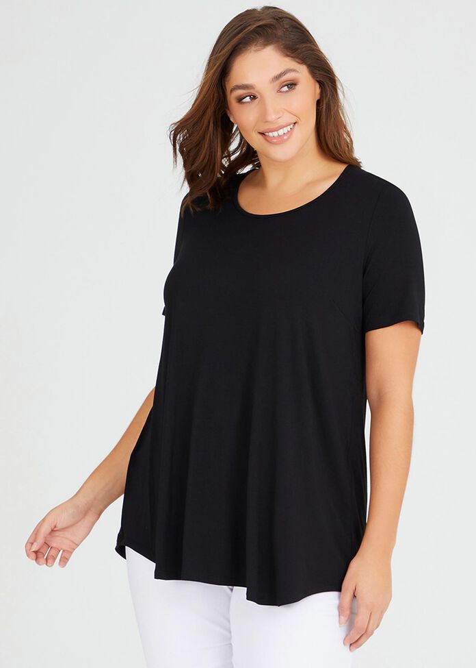 Bamboo Base Short Sleeve Top, , hi-res