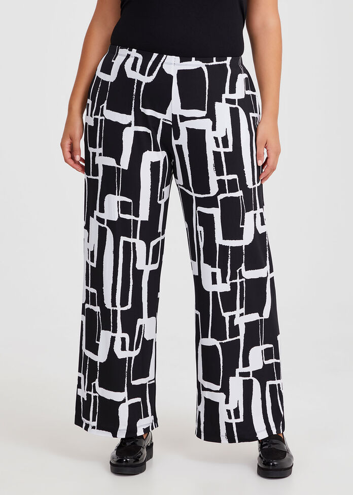 Geo Circle Print Pant, , hi-res