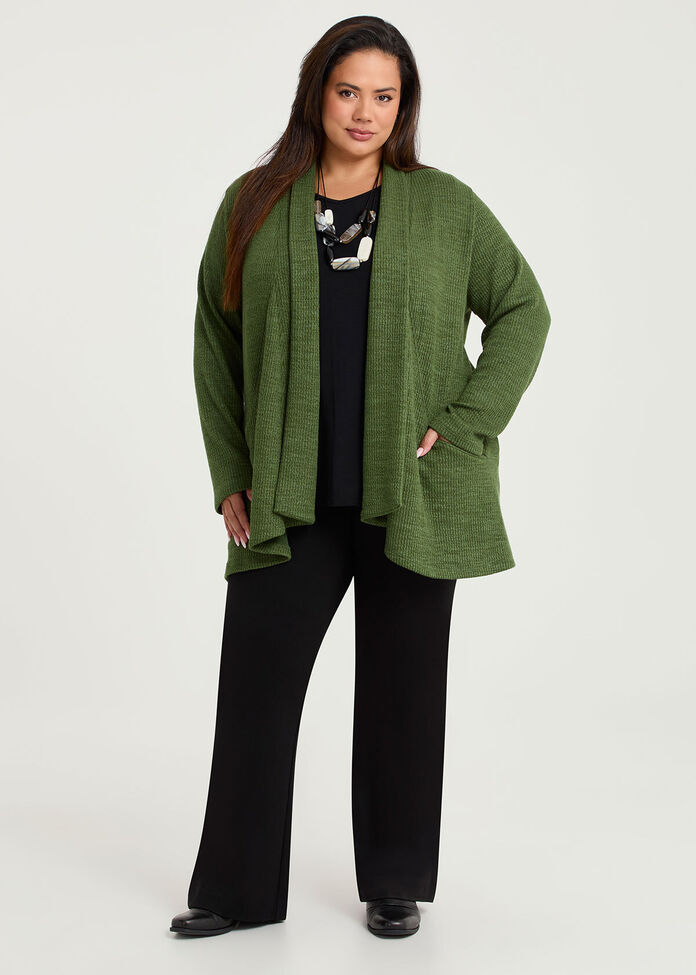 Shawl Collar Snug Cardigan, , hi-res