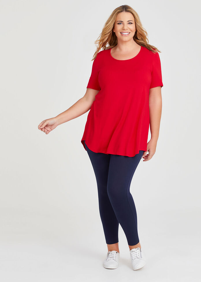 Bamboo Base Short Sleeve Top, , hi-res