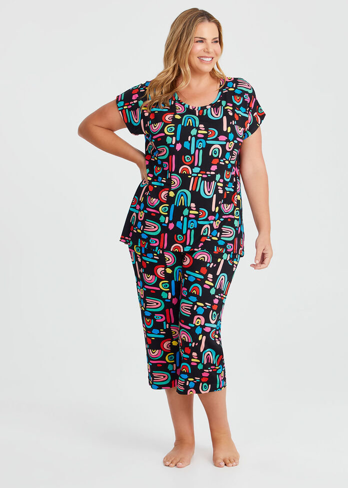 Bamboo Colour Pop Pyjama Top, , hi-res