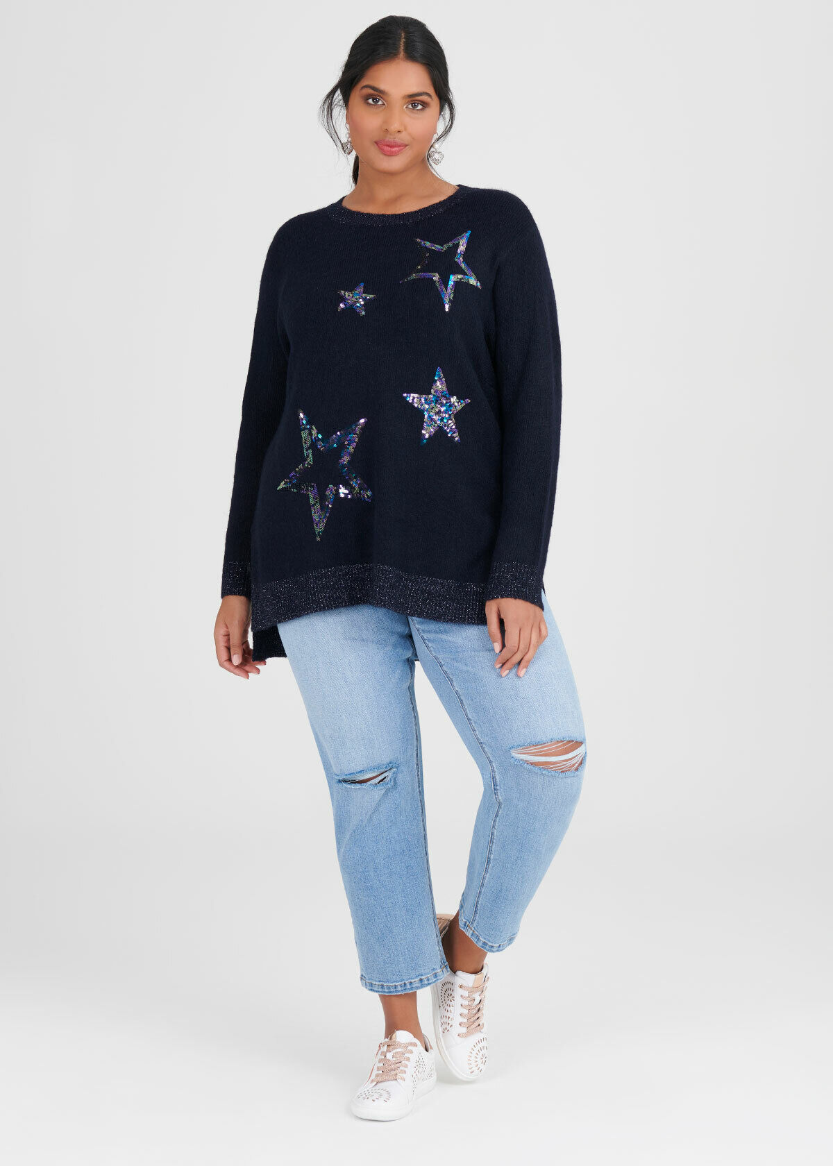 Shop Petite Coolmax Mom Jeans in Blue 