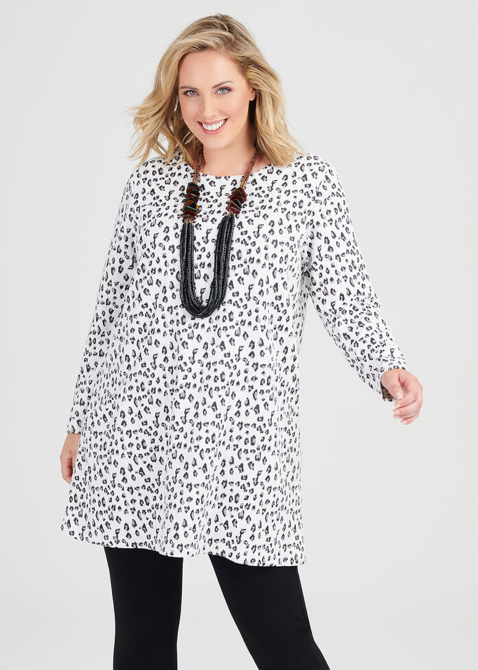 Abstract Jacquard Tunic, , hi-res