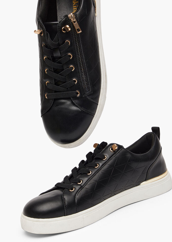 Elastic Zip Sneaker, , hi-res