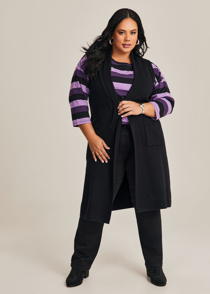 Soft Touch Knit Pocket Vest, , hi-res