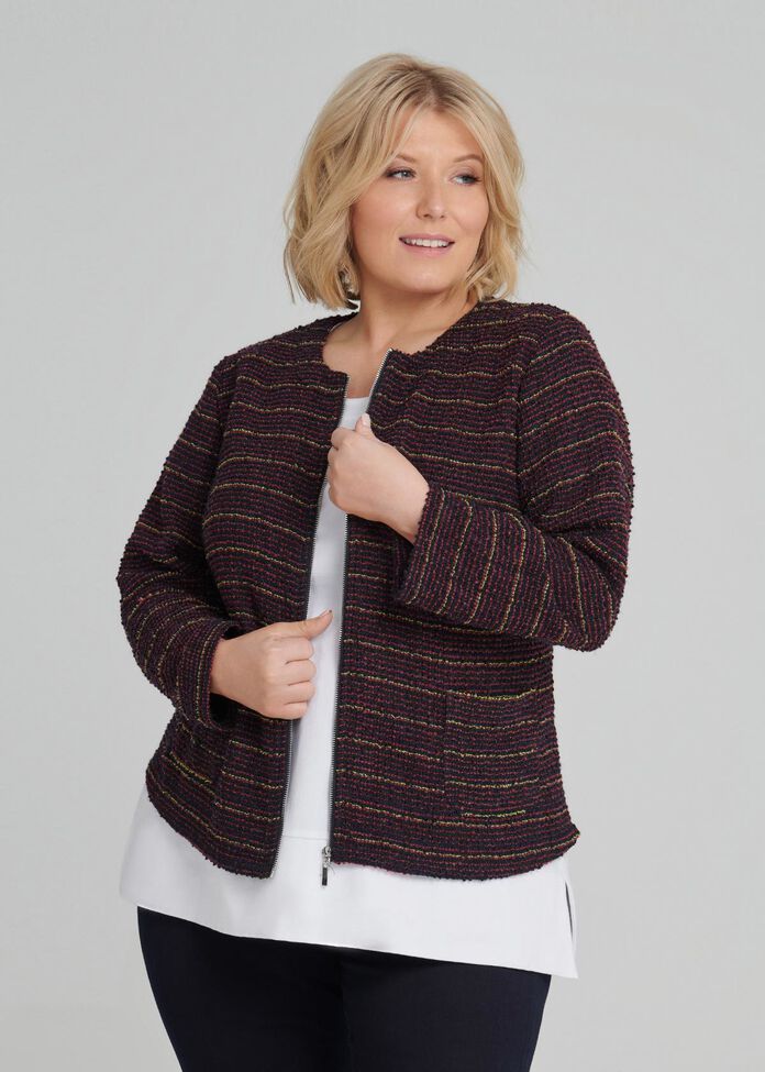 Eclectic Boucle Cardigan, , hi-res