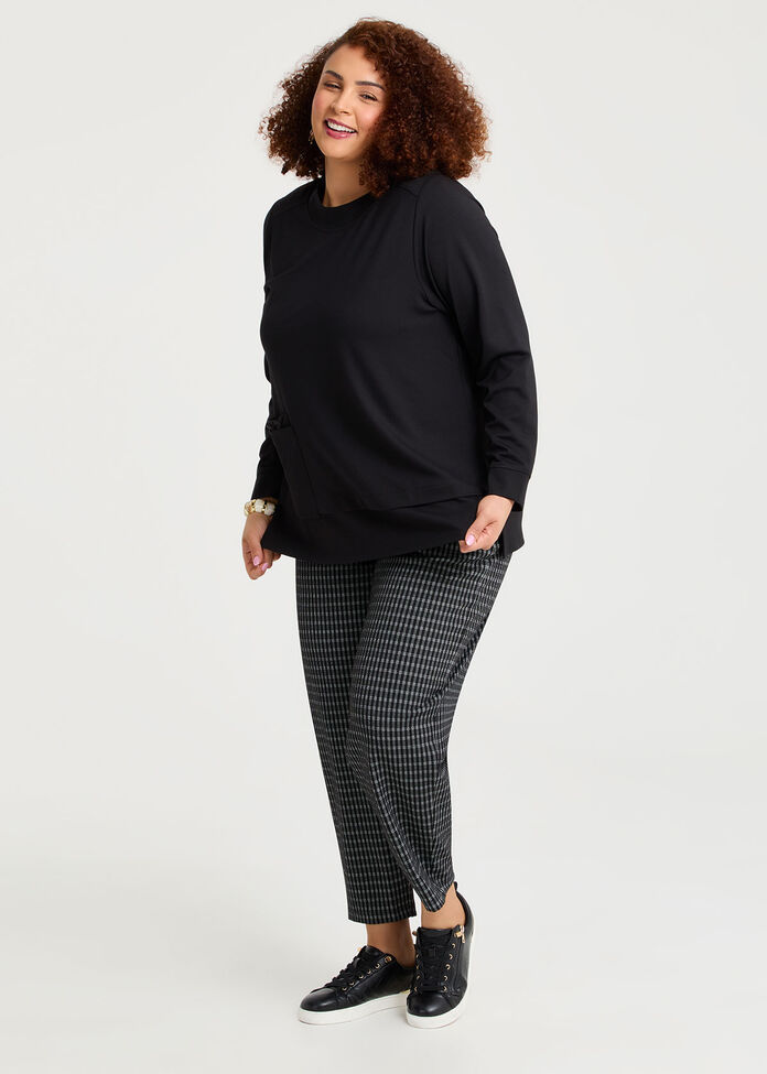 Bamboo Ponte Pocket Top, , hi-res