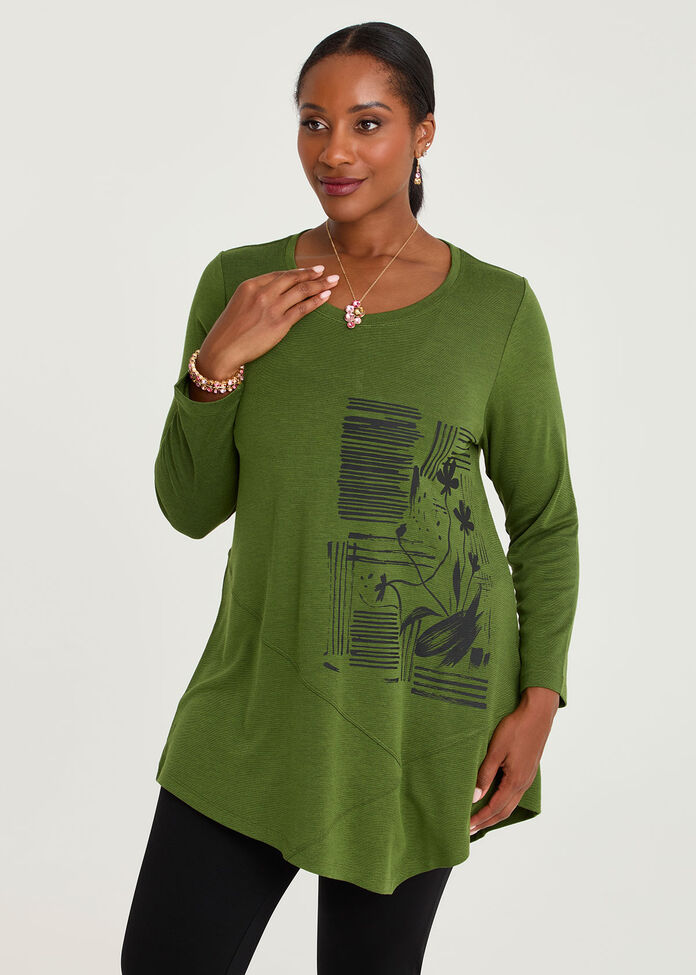 Natural Halo Ponte Tunic, , hi-res