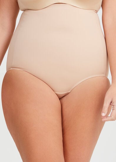 Plus Size High Waisted Control Brief