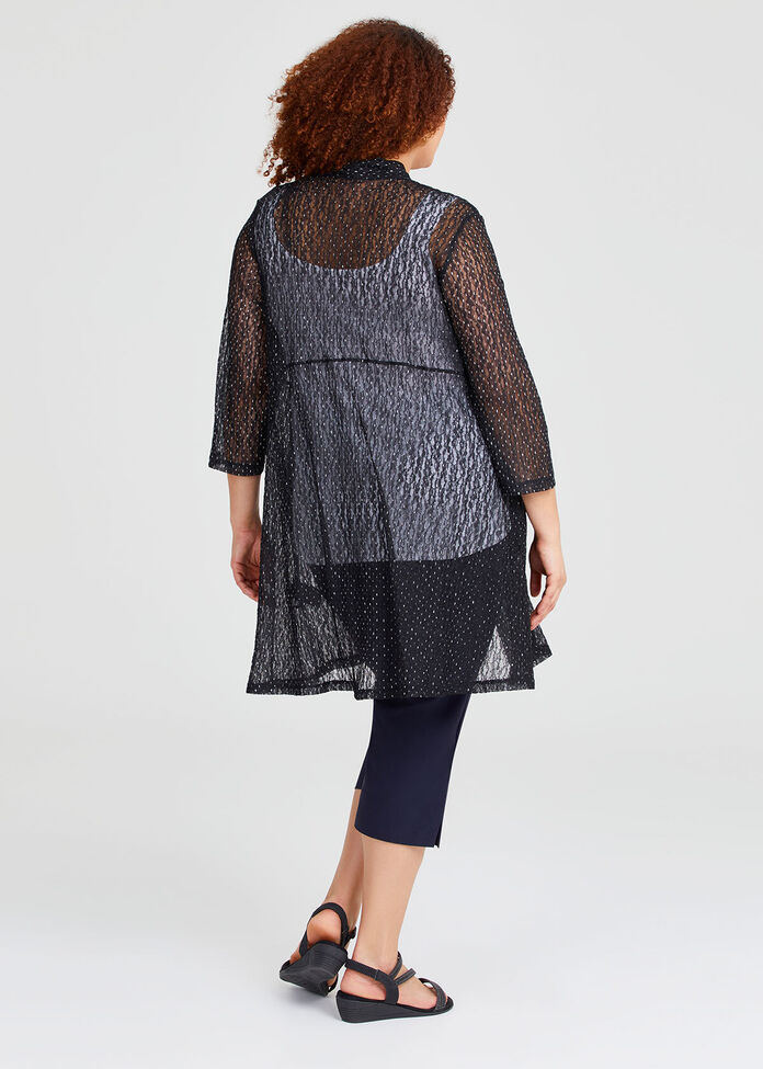 Jacquard Long Cardigan