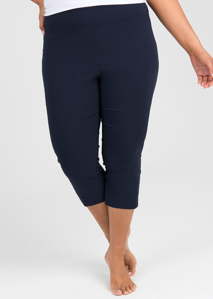 Petite Trapeze Crop Pant, , hi-res
