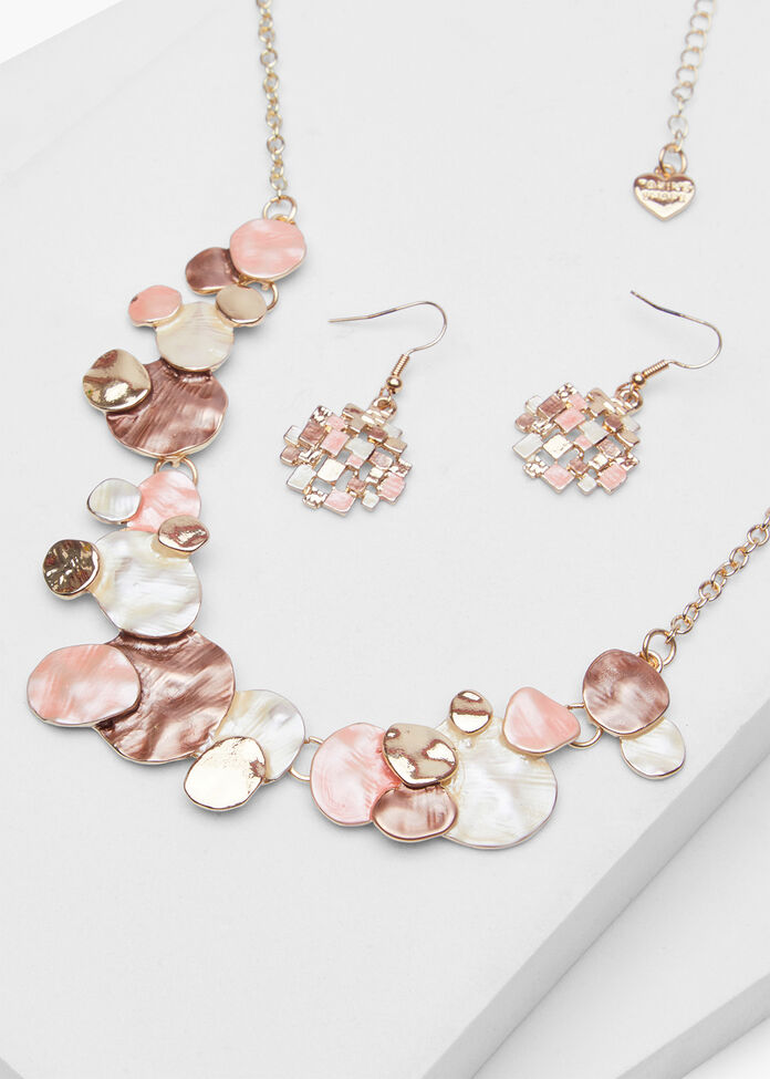 Pastel Circle Short Necklace, , hi-res