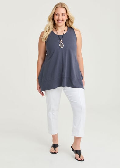 Plus Size Petite Natural Eloise Texture Pant