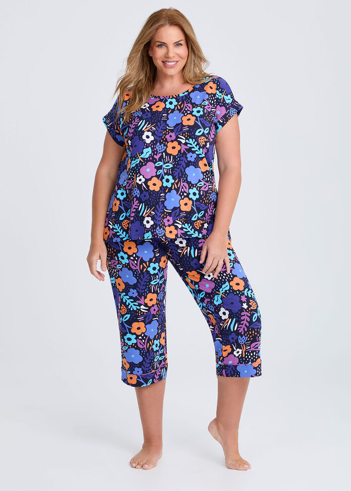 Australian Cotton Petals Pyjama Top, , hi-res