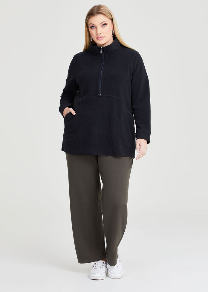 Polar Fleece 1/2 Zip Top, , hi-res