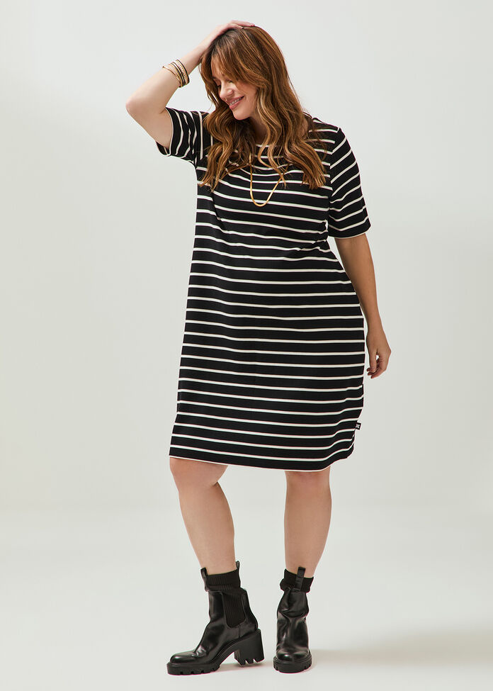 Natural Stripe Ana Dress, , hi-res