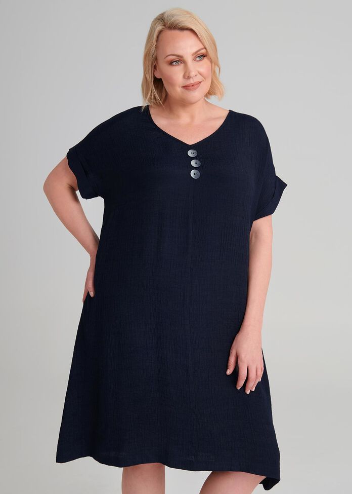 Shop Amira Dress In Navy In Sizes 12 To 24 Taking Shape