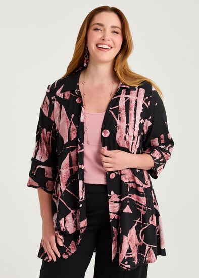 Plus Size Colour Focus Natural Shirt