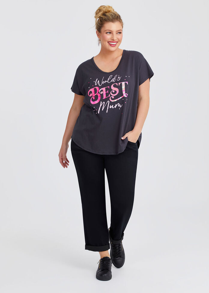 Cotton Best Mum T-shirt, , hi-res