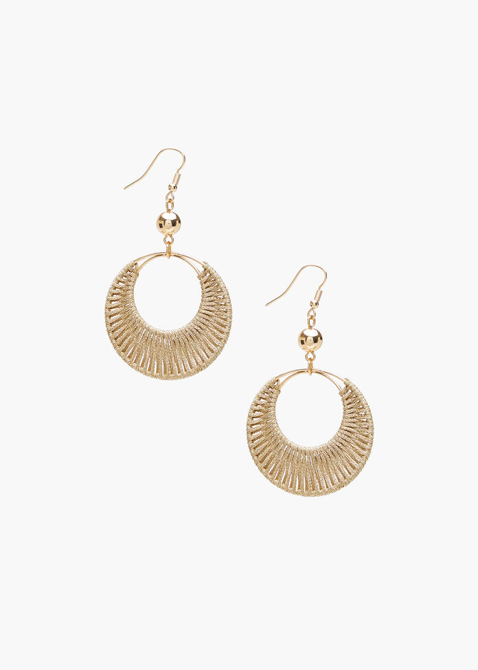 Rope Dangle Earrings, , hi-res