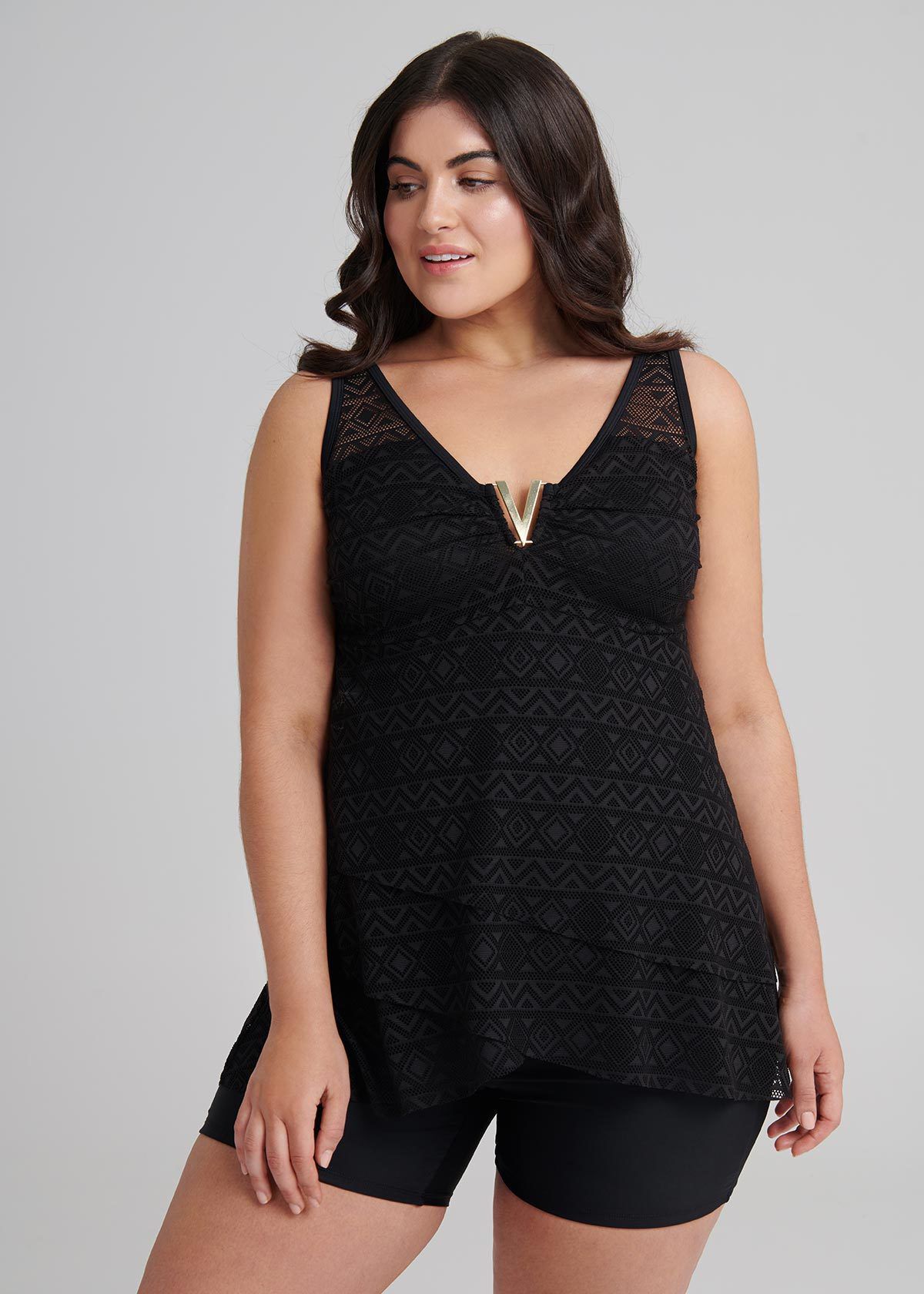 Lace tankini on sale