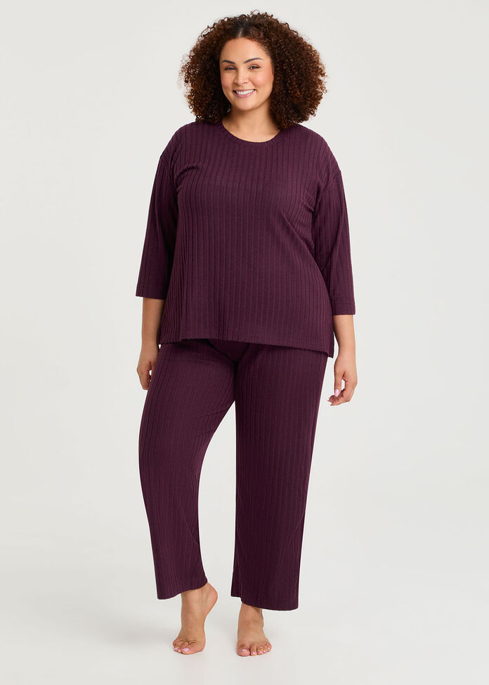 Cosy Rib Lounge Top, , hi-res