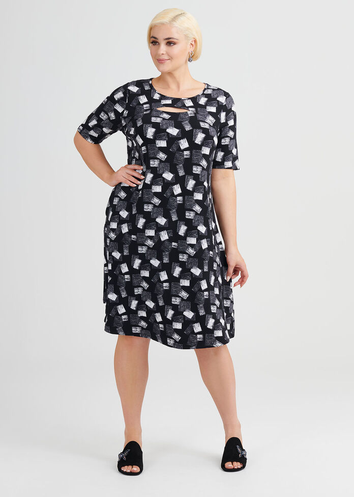 Tile Dress, , hi-res
