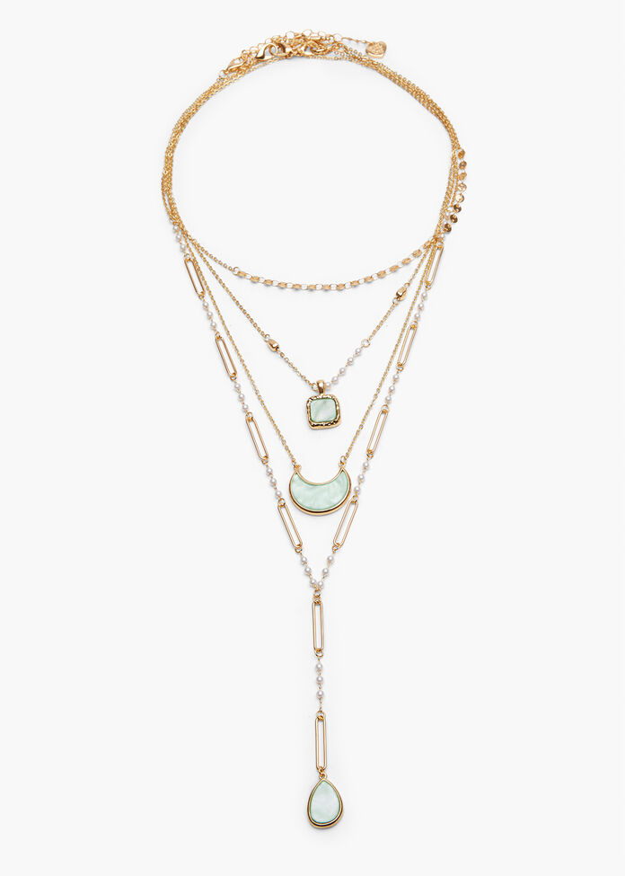 Multi Wear Moon Necklace, , hi-res