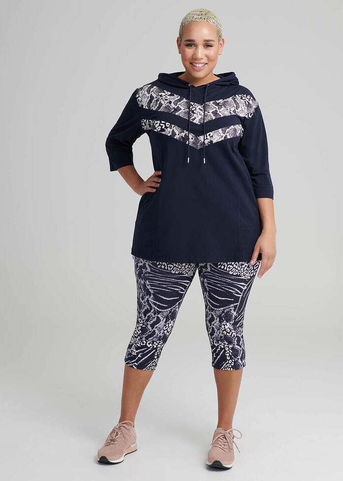 Moda Hooded Active Top, , hi-res