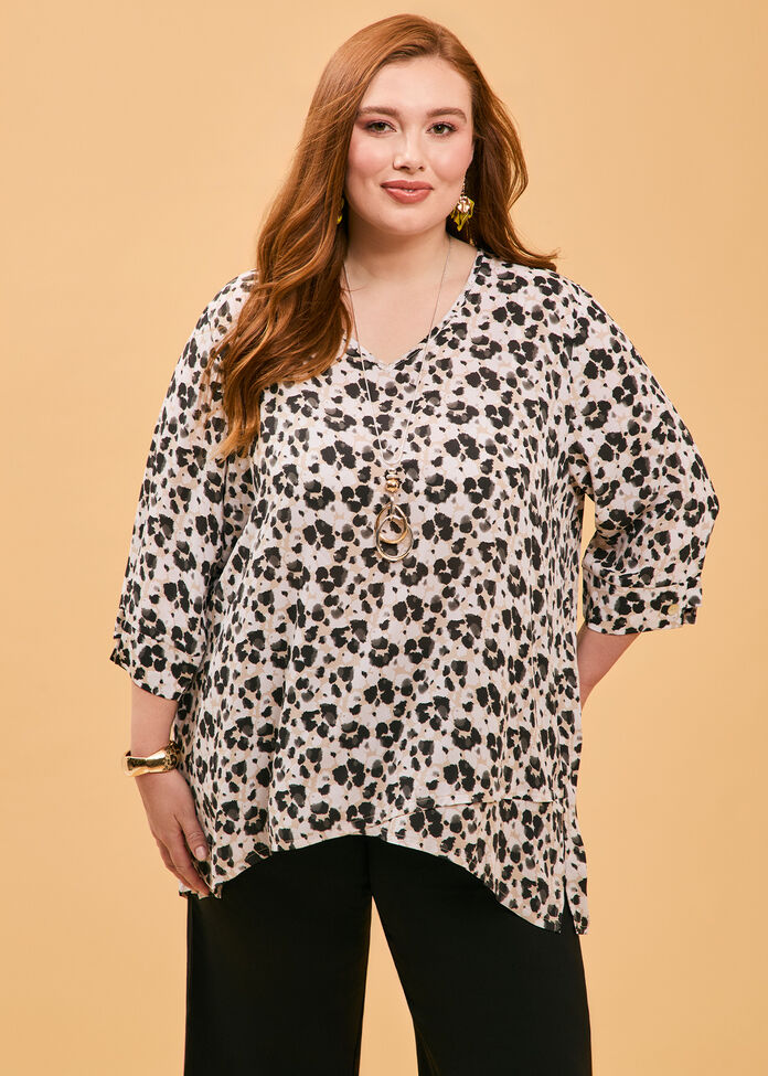 Libby Swing Top, ANIMAL PRINT, hi-res