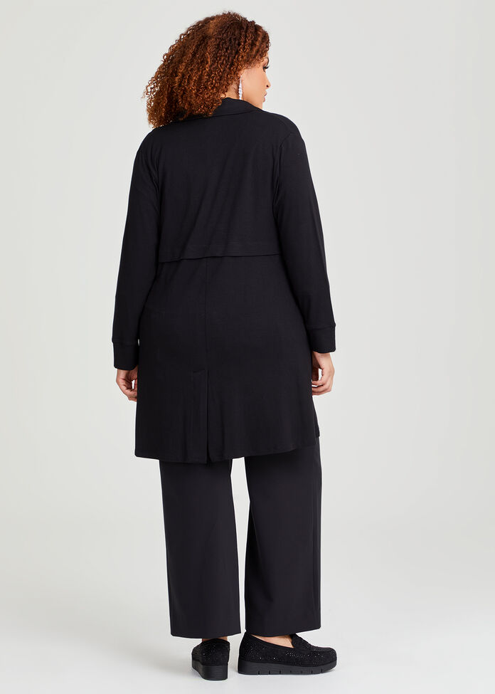 Shop Plus Size Everyday Longline Cardigan in Black | Taking Shape AU