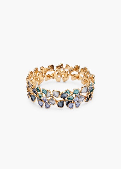 Plus Size Enamel Flower Stretch Bracelet