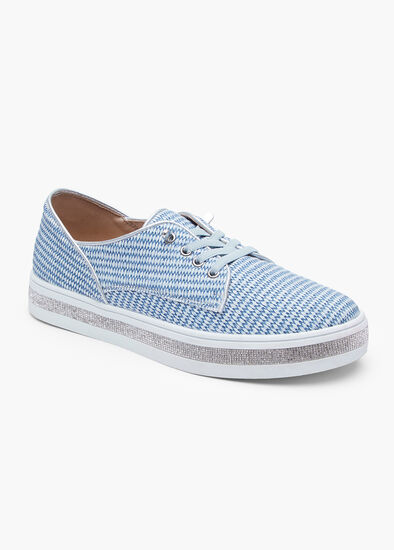 Woven Lace Up Derby