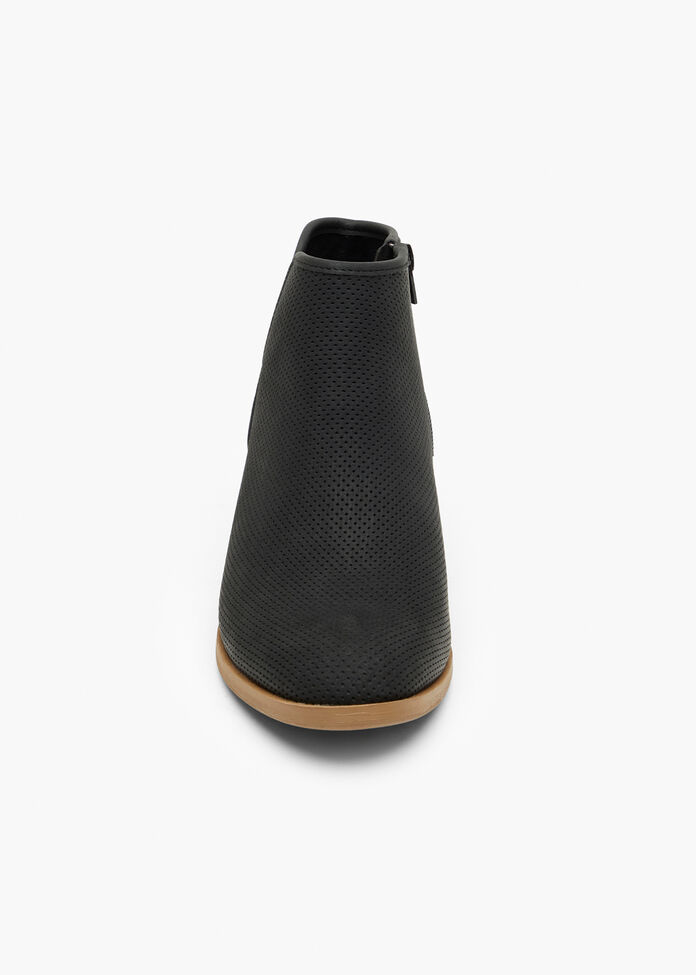 Side Cut Ankle Boot, BLACK, hi-res