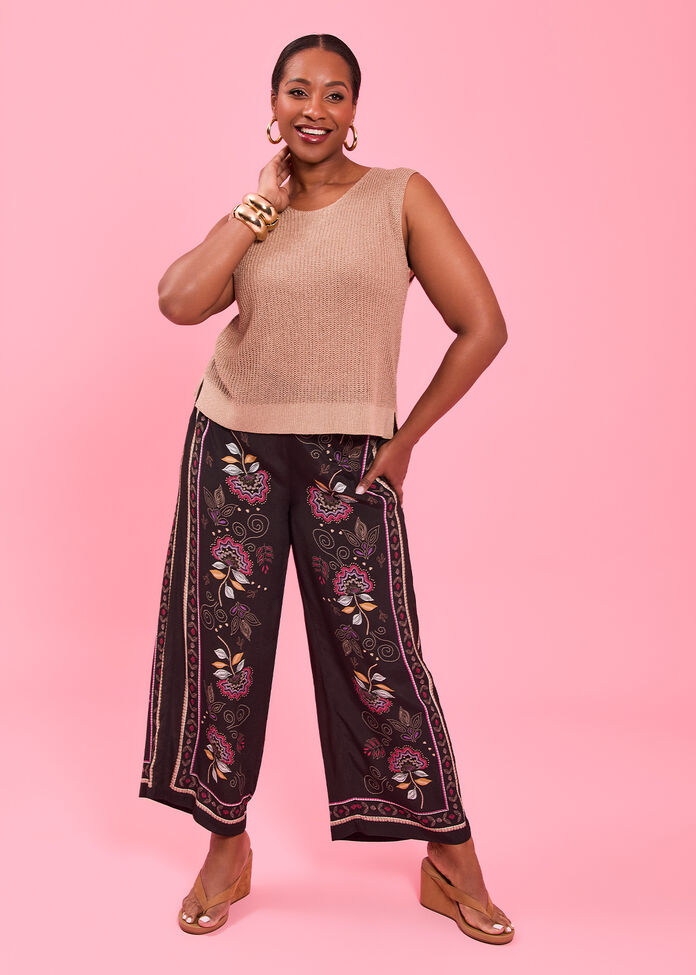 Natural Blooms Wide Leg Pant, , hi-res