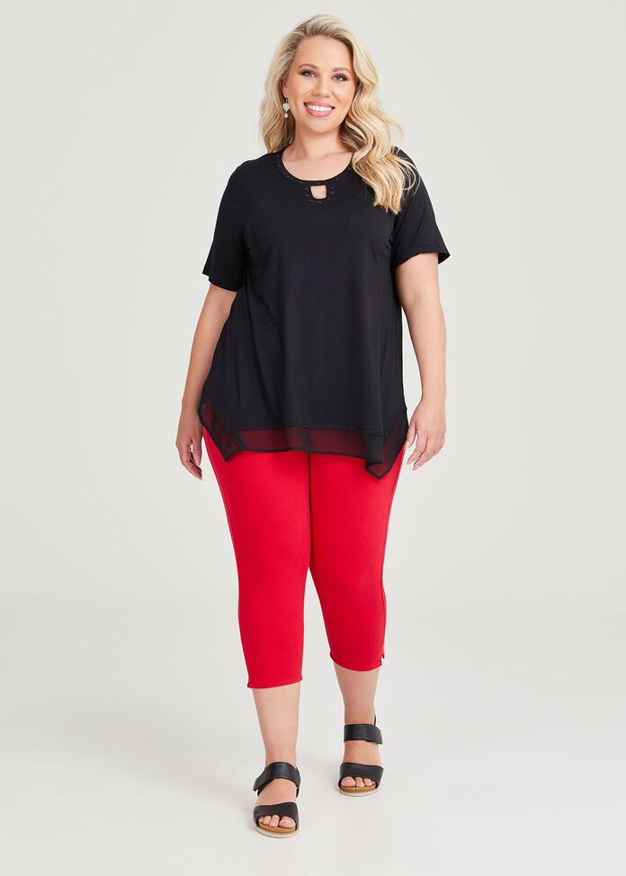 Shop Plus Size The Bestfriend Crop Jegging in Red | Sizes 12-30 ...